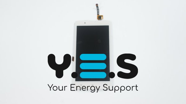 Дисплей Lenovo A2010 білий у зборі з тачскріном, без рамки