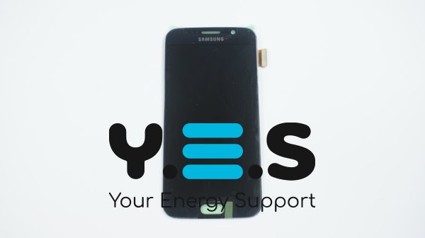 Дисплей OLED із тачскріном (без рамки) для Samsung Galaxy S6 DS SM-G920, синій