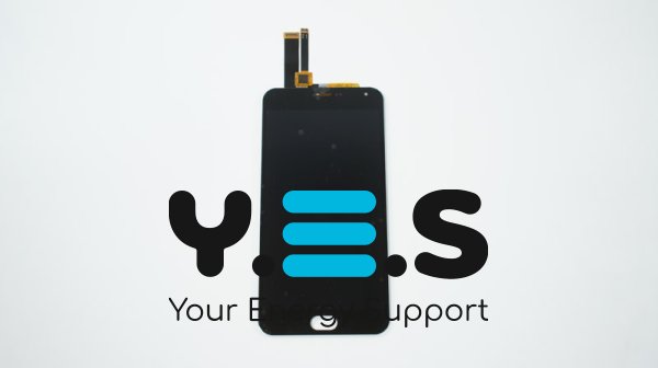 Дисплей Meizu M2 Note чорний у зборі з тачскріном, без рамки