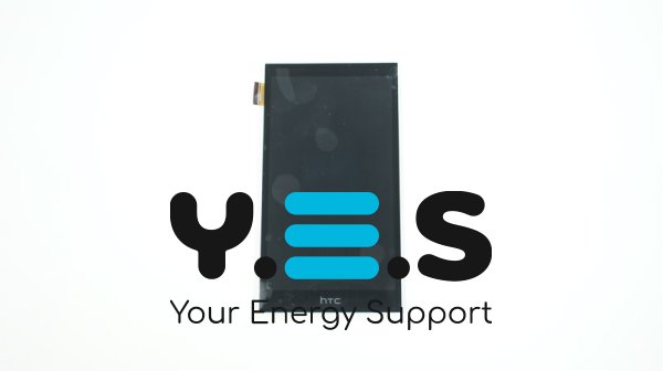 Дисплей HTC Desire 620G чорний з тачскріном у зборі, без рамки