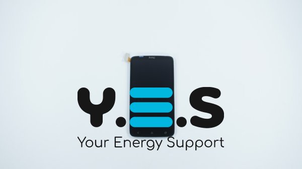 Дисплей HTC One X S720e чорний у зборі з тачскріном (без рамки)