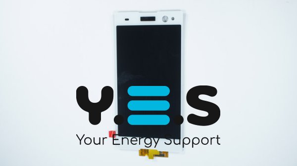 Дисплей Sony Xperia C3 D2502/D2533 білий з тачскрином у зборі, без рамки