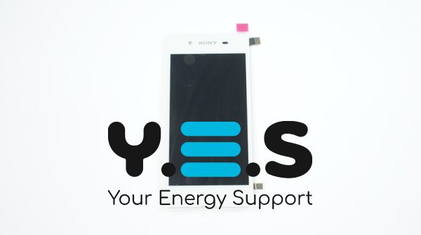 Дисплей Sony Xperia E3 D2202/D2203/D2206 білий з тачскріном у зборі, без рамки