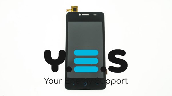 Дисплей ZTE Blade AF3 чорний з тачскріном, без рамки (Original)