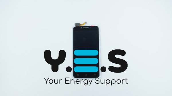 Дисплей Lenovo A6600 (2016) чорний з тачскріном у зборі, без рамки