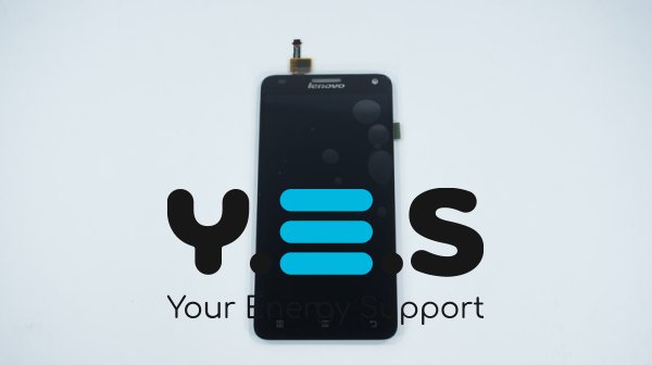 Дисплей Lenovo S580 чорний у зборі з тачскріном, без рамки, Original