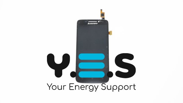 Дисплей Lenovo S650 titan black з тачскріном, без рамки (Original)