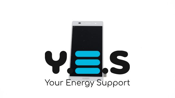 Дисплей Huawei Ascend P6-U06 білий із тачскрином у зборі, без рамки