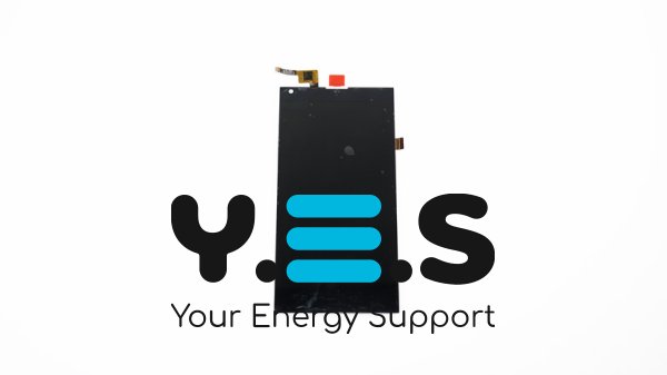 Дисплей Doogee DG550 чорний у зборі з тачскріном (без рамки)