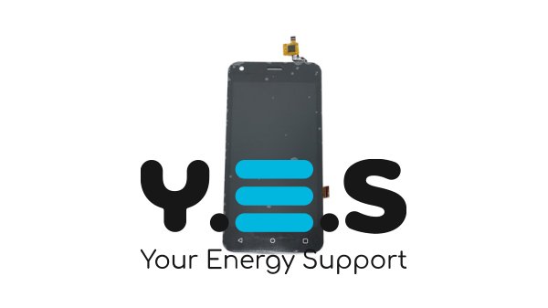 Дисплей FLY FS454 Nimbus 8 чорний у зборі з тачскріном, без рамки