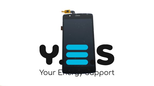 Дисплей+тачскрін для Fly FS506 Cirrus 3, чорний, у зборі без рамки