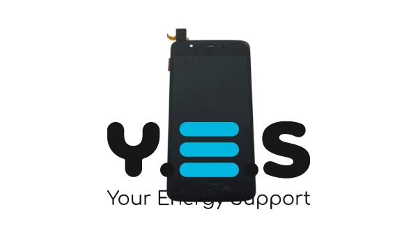 Дисплей+тачскрін Fly IQ4414 Quad чорний, у зборі без рамки