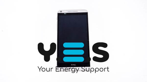 Дисплей HTC Desire 816/816w білий з тачскріном і рамкою, жовтий шлейф (Original)