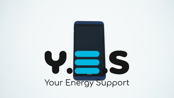 Дисплей HTC Desire 816/816w синій з тачскріном і рамкою, жовтий шлейф (в зборі)