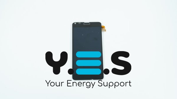 Дисплей Nokia Lumia 640 чорний у зборі з тачскріном і рамкою