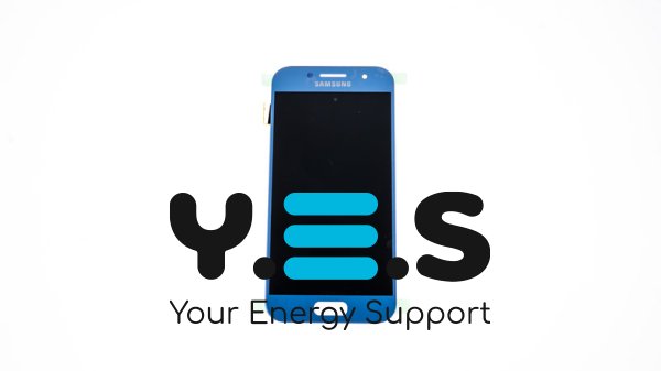 Дисплей Samsung Galaxy A3 Duos (2017) SM-A320F синій з тачскрином, без рамки, TFT