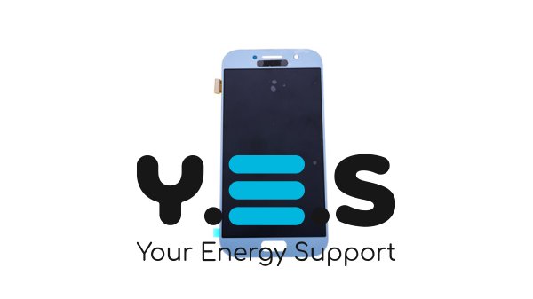 Дисплей TFT з тачскріном Samsung Galaxy A5 (2017) SM-A520F, синій, без рамки