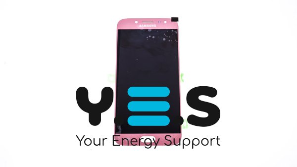 Дисплей з тачскріном Samsung Galaxy J7 (2017) SM-J730F, рожевий, без рамки, PRC Original