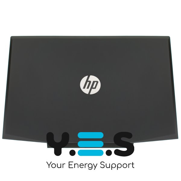 Кришка дисплея ноутбука HP Pavilion 15-CX, чорна (срібний логотип)