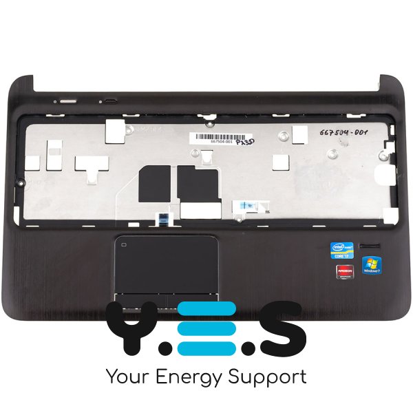 Б/У Верхня частина корпусу для ноутбука HP Pavilion DV6-6000, чорна матова