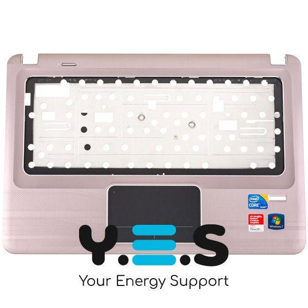 Б/В верхня кришка корпусу ноутбука HP DV3-4340, глянцевий алюміній