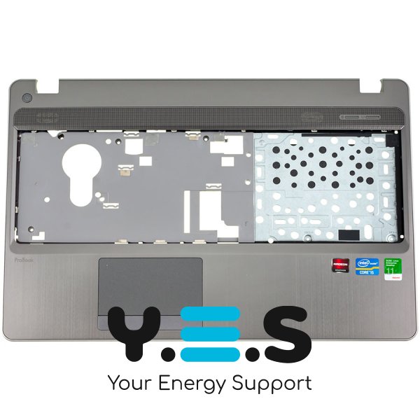 Середня частина корпуса ноутбука HP ProBook 4740s, сіра, без клавіатури