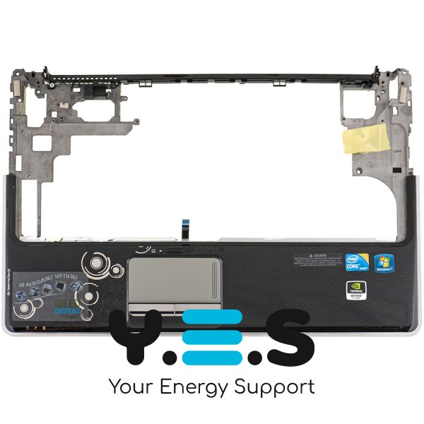 Б/У верхня кришка ноутбука HP Dv6-2028es, срібляста