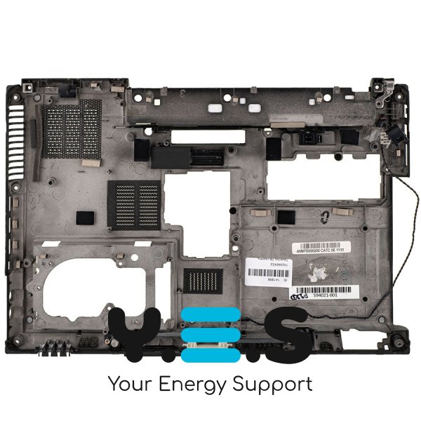 Нижня кришка ноутбука б/в для HP 8440p, Compaq 8440p, EliteBook 8440p, чорна