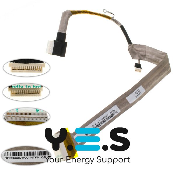 Шлейф матриці ноутбука Toshiba A130/A135 з підсвіткою CCFL (DC02000CW00)