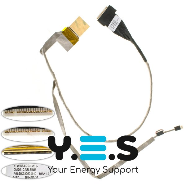 Шлейф матриці для ноутбука Toshiba L550, L550D, L555, LED, DC02000S910