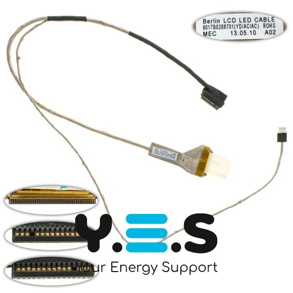 Шлейф матриці для ноутбука Toshiba L630, L635 LED з роз’ємом під камеру 6017B0268701