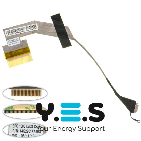 Шлейф матриці для ноутбука ASUS Eee PC 901, 1000 series, LED (14G2201AA10Q)