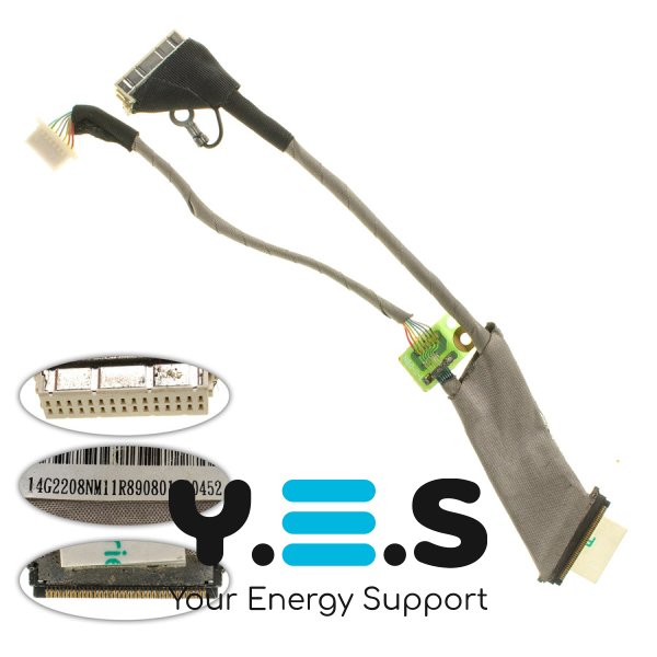 Шлейф матриці для ноутбука ASUS N80 series, CCFL, з роз’ємом під камеру (14G2208NM11R)