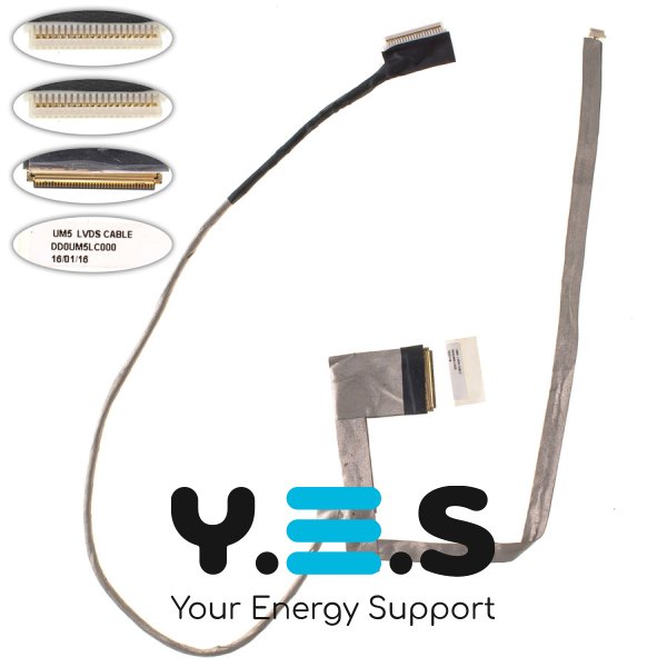 Шлейф матриці для ноутбука Dell Inspiron 1764, LED, з роз’ємом під камеру (DD0UM5LC000)