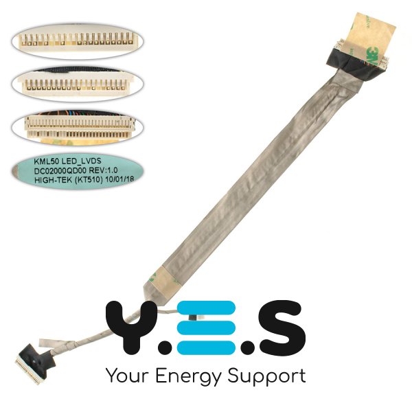 Шлейф матриці для ноутбука Dell Vostro 1520, CCFL, DC02000QC00