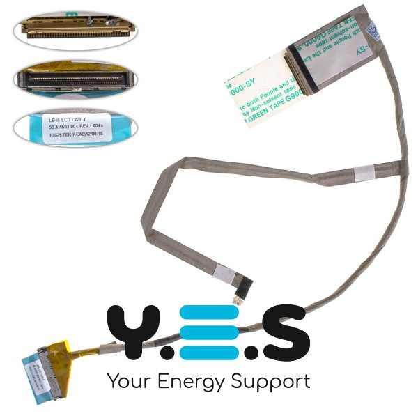 Шлейф матриці ноутбука Lenovo B460 LED з роз’ємом для камери 50.4HK01.004