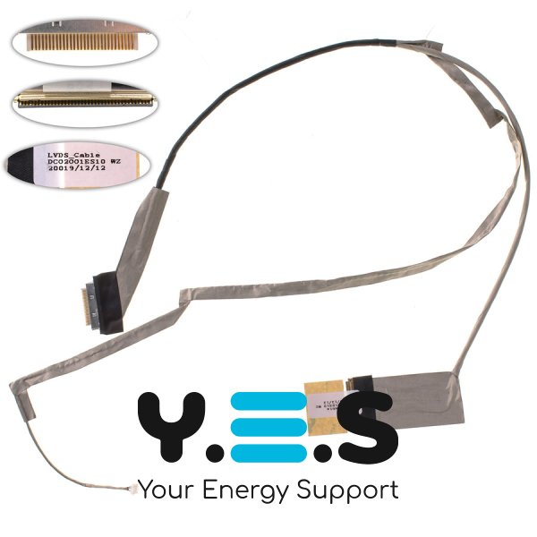 Шлейф матриці для ноутбука Lenovo G580, G585 LED з роз’ємом камери (MB: DIS) DC02001ES10