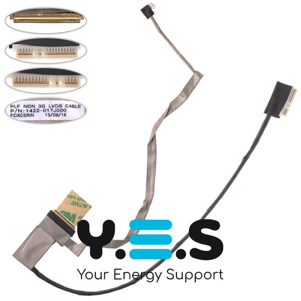 Шлейф матриці ноутбука Toshiba C850/C855/L855 LED з розʼємом камери (1422-017J000)