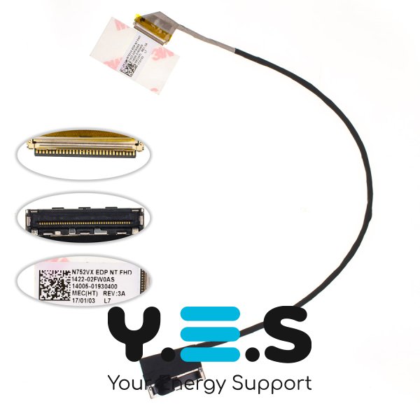 Шлейф матриці для ноутбука ASUS N752VX, 14005-01930200
