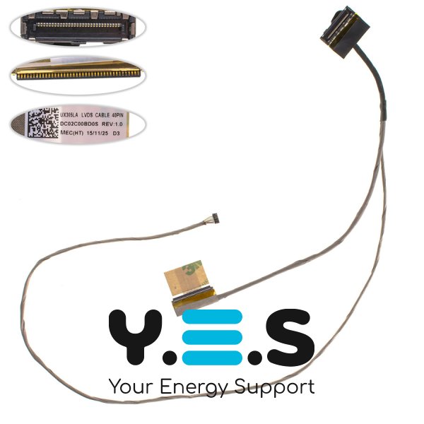 Шлейф матриці для ноутбука ASUS UX305 series, LED, 40pin (DC02C00BD0S)
