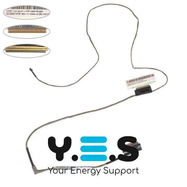 Шлейф матриці для ноутбука Lenovo IdeaPad Z400, LED (DC02001OF00)