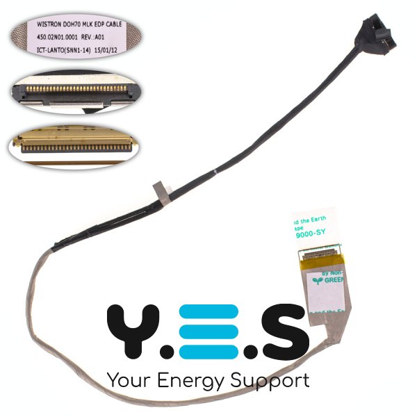 Шлейф матриці для ноутбука Dell Inspiron 7746, 7000, 30pin (450.02n01.0001)