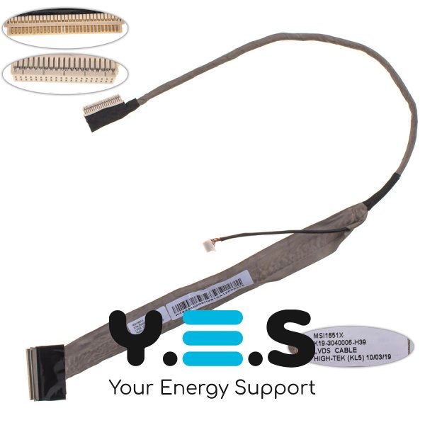Шлейф матриці для ноутбука MSI GX620, GX630, 1651X (K19-3040006-H39)