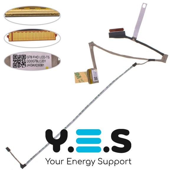 Шлейф матриці для ноутбука HP 15-CS, 15-CW, 40pin, dd0g7blc201