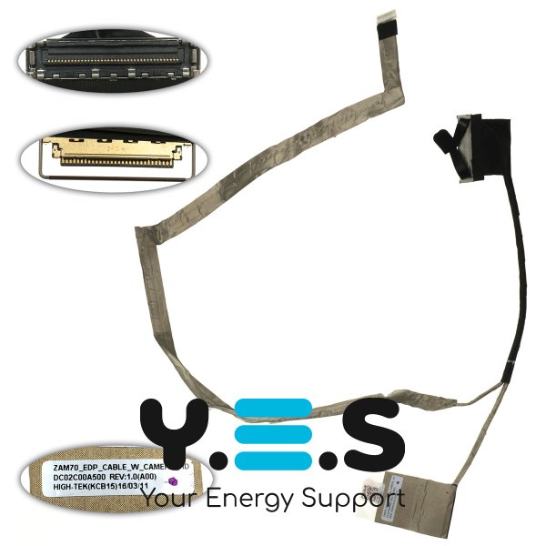 Шлейф дисплея для ноутбука Dell Latitude E5450, eDP 30pin (DC02C00A500)