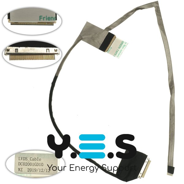 Шлейф матриці Dell Inspiron 5520/5525/7520, FullHD, DC02001GD10