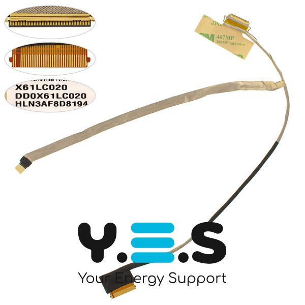 Шлейф матриці для ноутбука HP ProBook 430 G3, 435 G3 (DD0X61LC020)