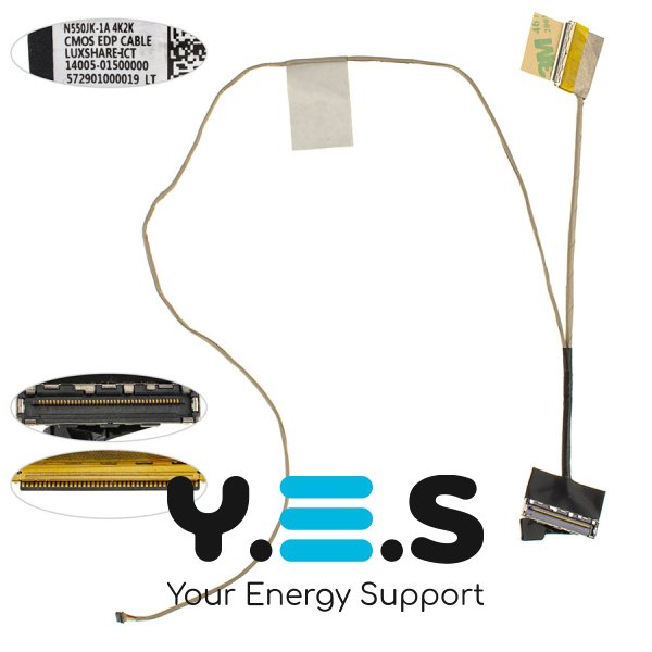 Шлейф матриці для ноутбука ASUS N550JK-1A, 40pin (14005-01500000)