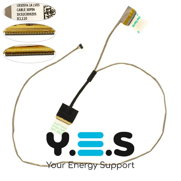 Шлейф матриці для ноутбука ASUS UX305FA, UX305, UX305LA, 30pin (DC02C009Z0S)