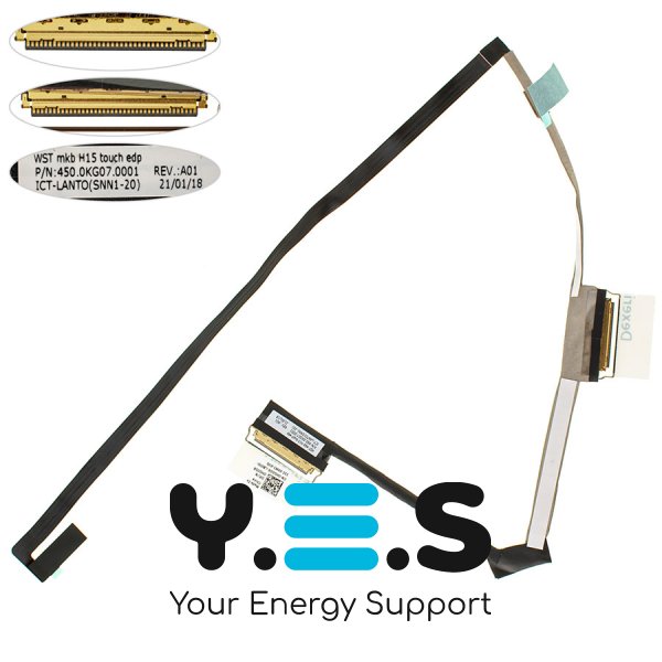 Шлейф матриці для ноутбука Dell Inspiron 7500/7501 40pin (0HG05R, 450.0kg07.0001)